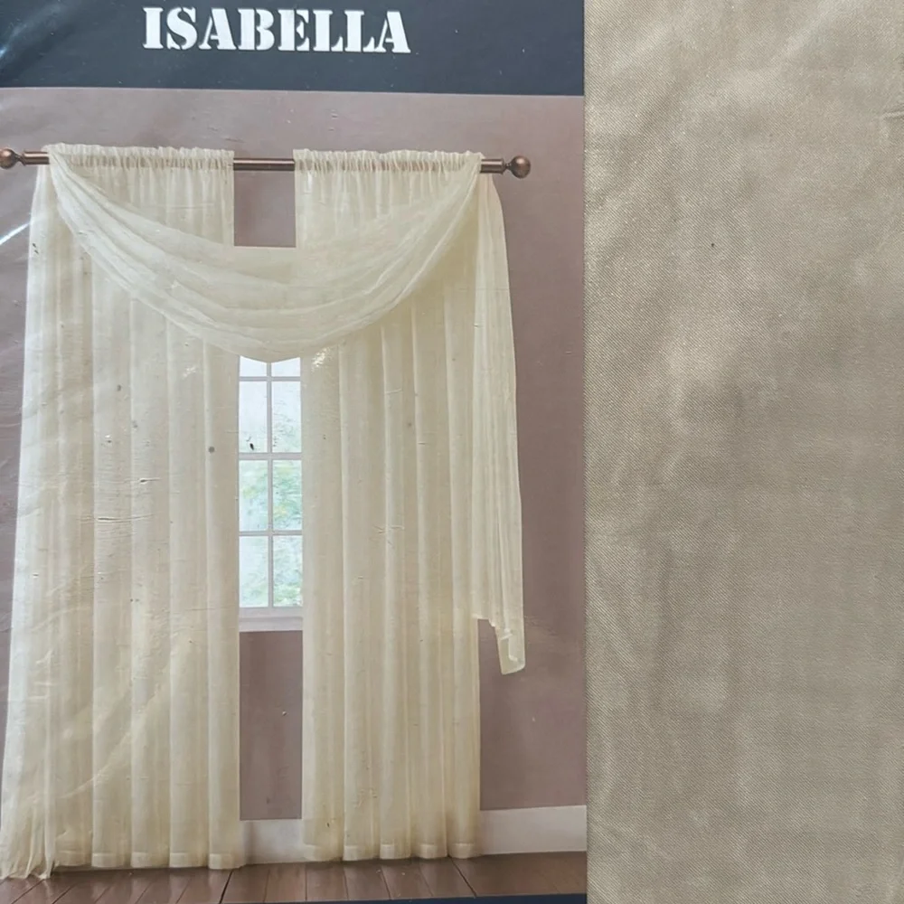 Isabella Taupe scarf window